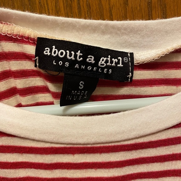 About a Girl Striped Crop Top - Picture 3 of 3
